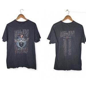 Bon Jovi 1993 Concert Tour Black Tee Size XL American Classics Licensed Apparel